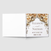 Boho Golden Rozen Spring Wedding Gastenboek (Volledig)