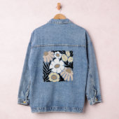 Boho golvende bloem ontwerp denim jacket (Hangar)