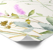 Boho Goose Duck Floral Baby shower artwork Poster (Hoek)