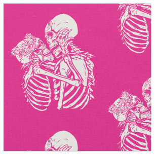 boho gothic skeleton houdt van valentijn schedel stof