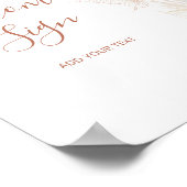 Boho gouden bloemenvlinder Custom Poster (Hoek)