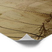 Boho gouden godin esthetische kunst aan de muur poster (Hoek)