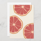 Boho Grapefruit slict Tropical Summer Print (Voorkant / Achterkant)