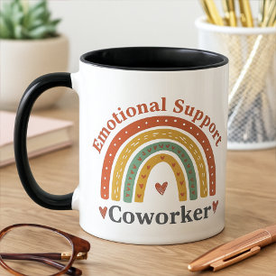 Boho Grappige Collega Emotionele Steun Werk Beste Mok