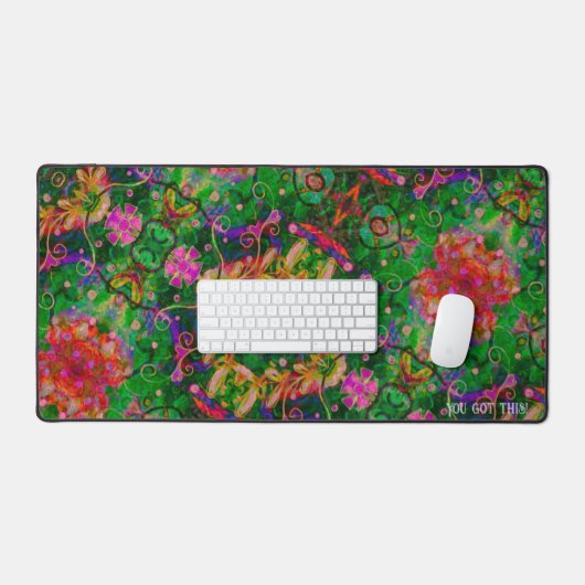 Boho Green Abstrait Boho Custom Inspiration Citati (Clavier et souris)