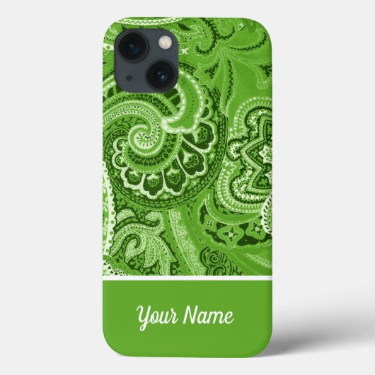 Boho Green Bandanna Case-Mate iPhone Case (Achterkant)