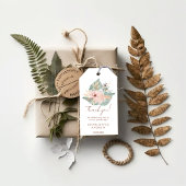 Boho Green Blush Wedding Cadeaulabel