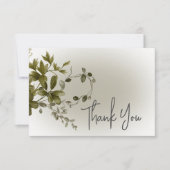Boho Green Merci Mariage moderne (Devant)