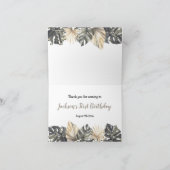 Boho Green Sage Wild One Merci Carte pliée (Intérieur)