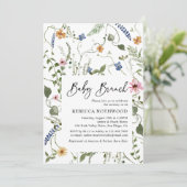 Boho Greenery Baby Brunch Shower Kaart (Staand voorkant)