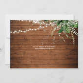 Boho Greenery Calligraphy Photo Save the Date (Achterkant)