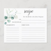 Boho Greenery Eucalyptus Recipe Vrijgezellenfeest (Voorkant)