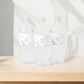 Boho Greenery Eucalyptus Wedding Waterfles Etiket