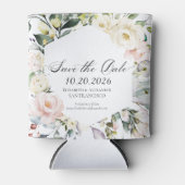 Boho Greenery Floral Lijst bruiloft Blikjeskoeler (Voorkant)