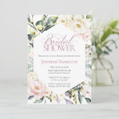 Boho Greenery Floral Lijst Vrijgezellenfeest Kaart (Staand voorkant)