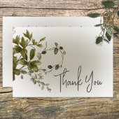 Boho Greenery Modern Wedding Bedankt