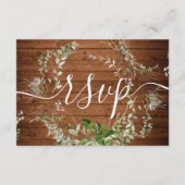 Boho Greenery Wedding Online RSVP Enclosure Card Informatiekaartje (Voorkant)