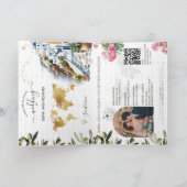 Boho Griekenland Bestemming Trouwpaspoort QR-code  (Binnen)