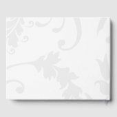 Boho Groene bessen en Grijze Damast Bruiloft Gastenboek (Achterkant)