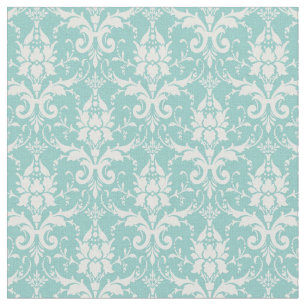 Boho -groene witte florelegant vocht stof