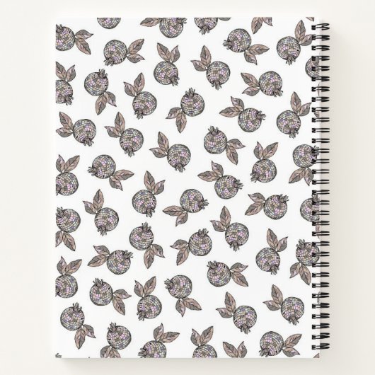 Boho Groove : Carnet de bleuets disco doux (Dos)