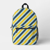 Boho Groovy Geometrisch Abstract AroAce Pride Flag Bedrukte Rugzak (Voorkant)