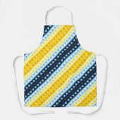 Boho Groovy Geometrisch Abstract AroAce Pride Flag Schort (Voorkant)