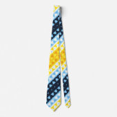 Boho Groovy Geometrisch Abstract AroAce Pride Flag Stropdas (Voorkant)
