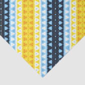 Boho Groovy Geometrisch Abstract AroAce Pride Flag Tissuepapier (Detail)