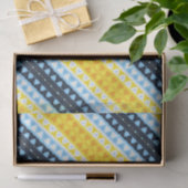 Boho Groovy Geometrisch Abstract AroAce Pride Flag Tissuepapier (Geschenk)