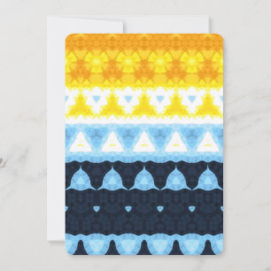 Boho Groovy Geometrische Abstracte AroAce Pride Vl Feestdagenkaart