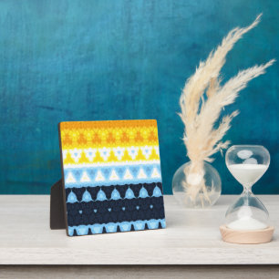 Boho Groovy Geometrische Abstracte AroAce Pride Vl Fotoplaat