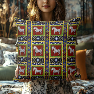 Boho Gypsy Folk Art Koloniale Vakantiehuis Kussen