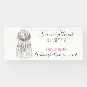 Boho Hair Stylist Bloem Kroon Bruiloft Kapsel Spandoek