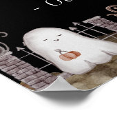 Boho Halloween Baby shower Welkom Poster (Hoek)