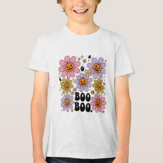Boho Halloween Bloem Pompoen PNG Tri-Blend Shirt