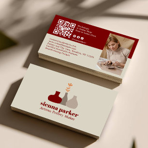 BOHO HANDMADE POTTERIE KERAMIEK QR CODE FOTO VISITEKAARTJE
