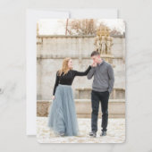 Boho Handwritten Photo Save the Date Card Kaart (Achterkant)