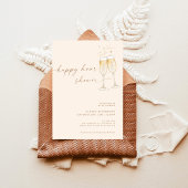 Boho Happy Hour Vrijgezellenfeest Invite Kaart