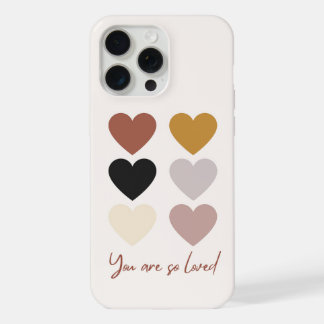 Boho Harten Liefde Positieve Citaat Je wordt zo Li iPhone 15 Pro Max Hoesje