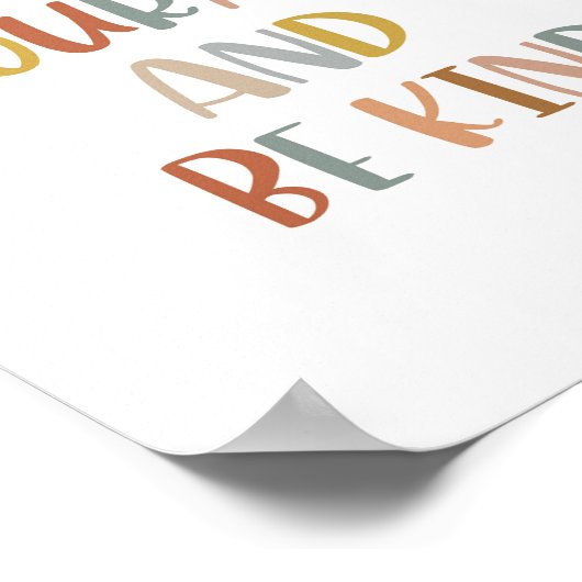 Boho have Courage and Be Kind Poster (Coin)