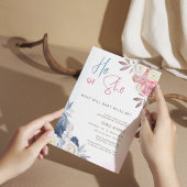 Boho He Ou She Gender Reveillez Invitation