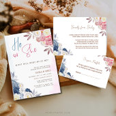 Boho He Ou She Gender Reveillez Invitation