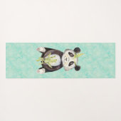 Boho Headband Panda Yogamat (Achterkant (horizontaal))