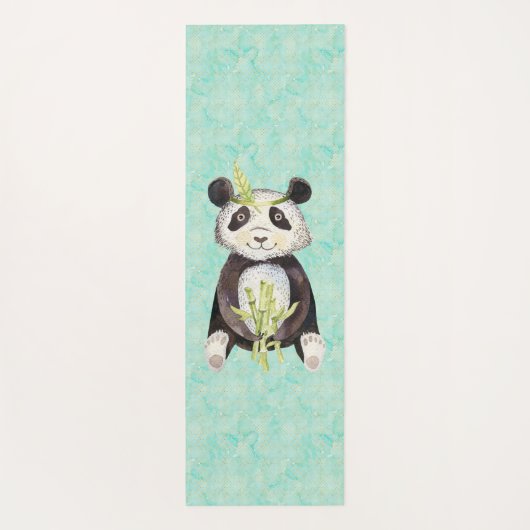 Boho Headband Panda Yogamat (Achterkant)