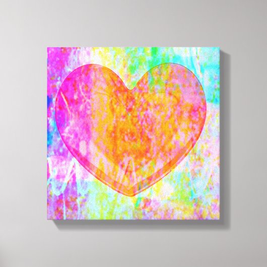 Boho Heart Canvas Afdruk (Voorkant)