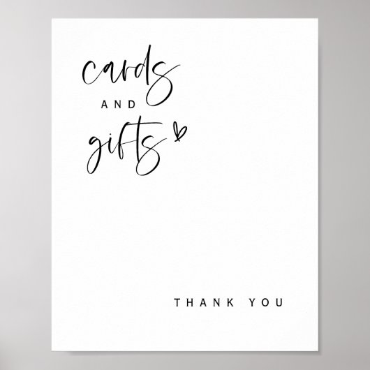 Boho Heart Kaarten & Gifts Baby shower Sign E100 Poster (Voorkant)