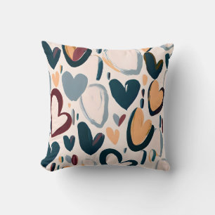 Boho Heart Pattern Kussen