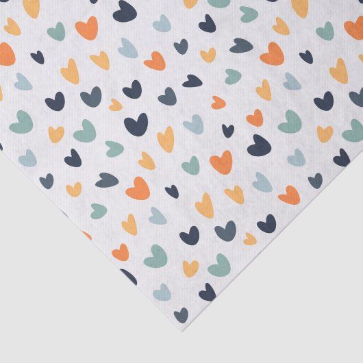 Boho Heart Pattern Weefpapier Tissuepapier (Detail)