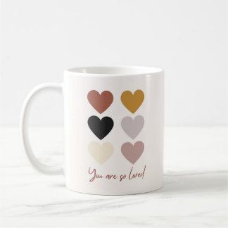 Boho Hearts houden van positieve quote je bent zo  Koffiemok